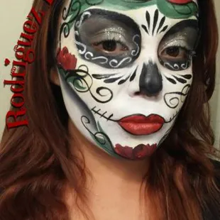 Sugar skull by Rodriguez Face Painting - Sacramento
