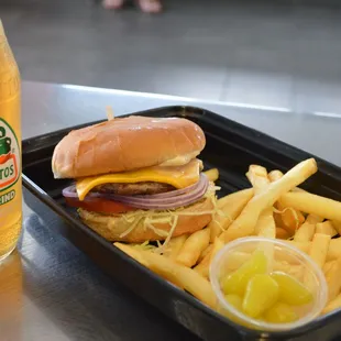Junior Cheeseburger Combo!