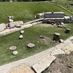 Stumps - great for playing The Floor Is Lava