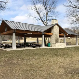 One of the larger picnic shelters