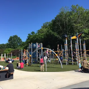 The big kids playground. It doesn't look that big here but it's huge!