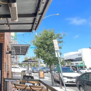 Street side dining