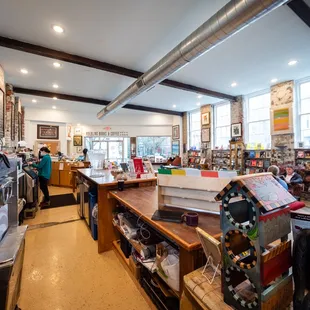 the inside of a bookstore