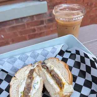 Bacon Egg &amp; Cheese with Chive cream cheese