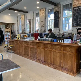 people at the counter