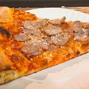 Sausage slice, $3.50 + tip