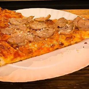 Sausage slice, $3.50 + tip