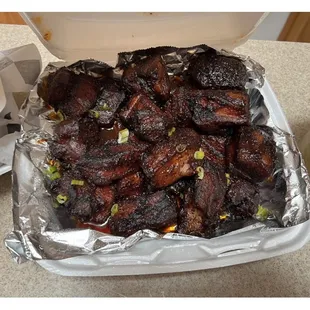 Pork belly burnt ends