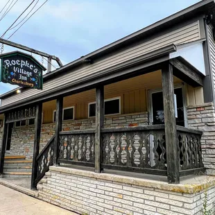 the front of the building