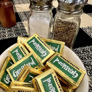 a plate of chocolates