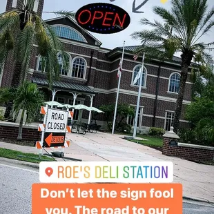 don't let the sign fool you parking lot is still open