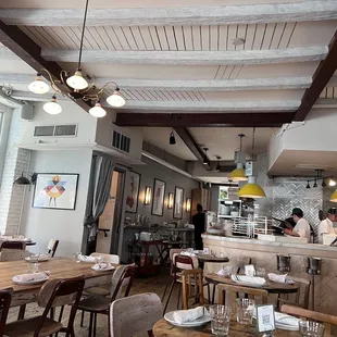 the interior of a restaurant