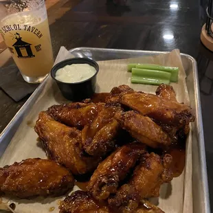 Chef Chris's Stinging Honey Garlic Wings @Roff's