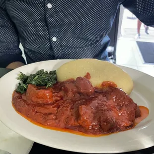 Tomato stew with lamb