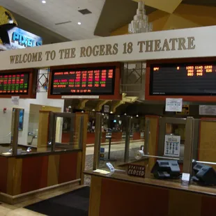 Front ticket purchase area.