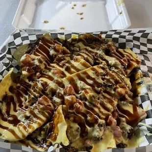 This is artwork in food. BBQ with nachos? This is next level stuff. 10/10