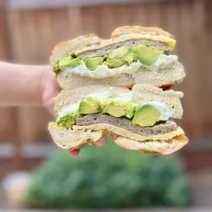 Ultimate Combo Breakfast Sandwich with Avocado