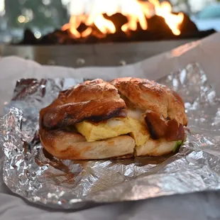 Bacon egg and cheese and avocado