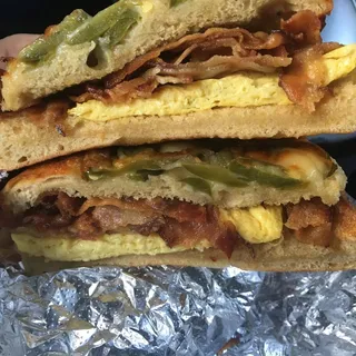 Bacon and Egg Breakfast Sandwich