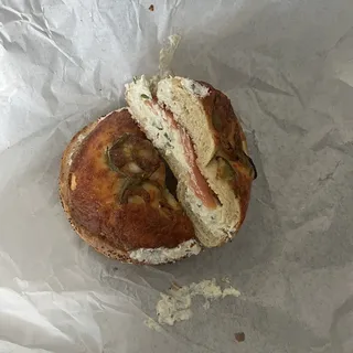 Cream Cheese and Lox Bagel