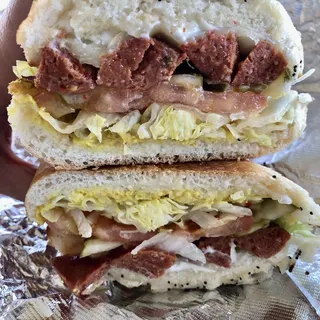 Louisiana Hot Link Sandwich