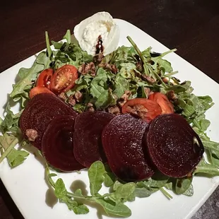 Beet and burrata salad