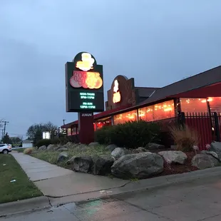 sushi and sashimi, outside