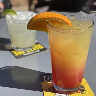 Margarita and Rum punch