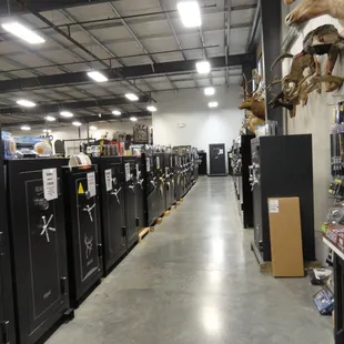 The gunsafe Corral - the largest in the mid-west