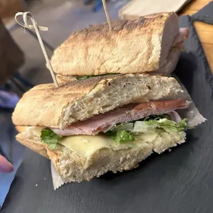 Ham and Swiss Sandwich