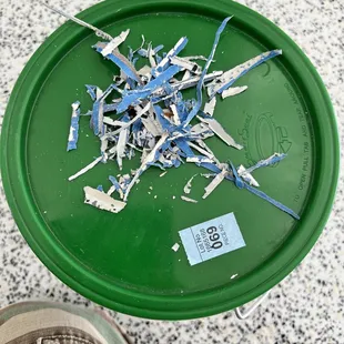 Spend over an hour removing their masking tape from around the garage!