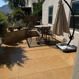 Concrete refinishing