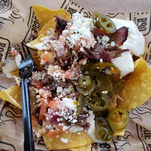 Brisket nachos