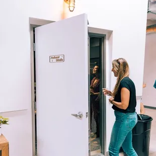 Yeah... we've got a podcast studio with an orange busy-light.