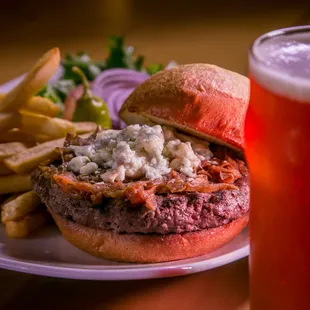 8-hour onion and Point Reyes blue cheese burger