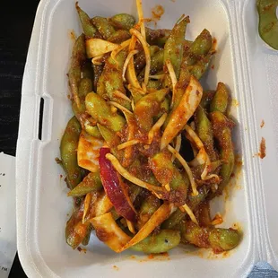 Chili edamame