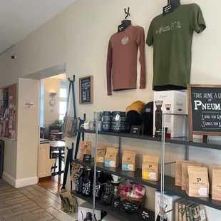 a variety of items on display