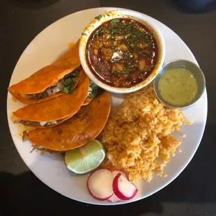 Rojos Tacos. Excellent. that little cup of tomatillo salsa went perfectly with the tacos