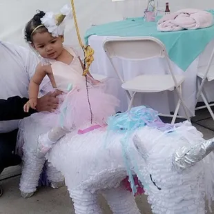 Custom piñata that was made for our babies 1st birthday party