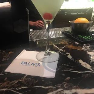 Green apple  martini