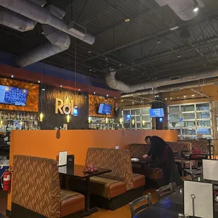 Seating area as we stopped in close to the end of business hours.