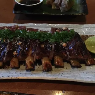 Glazed Pork Ribs, Cashews, Spring Onion