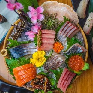 sashimi, sushi and sashimi, sushi, food