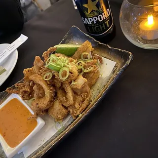 Crispy Squid, Serrano Chili, Lime, Sweet Chili Aioli**