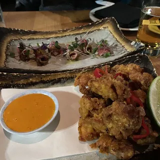 Karaage Chicken, Lime, Sweet Chili Aioli