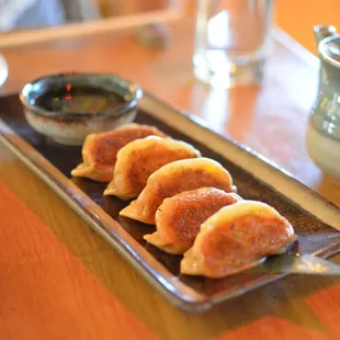 Wagyu beef and kimchi dumplings