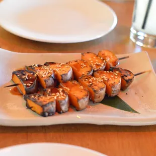 Grilled sweet potatoes