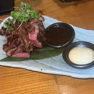 American Wagyu Rib Eye, Wafu Dressing*