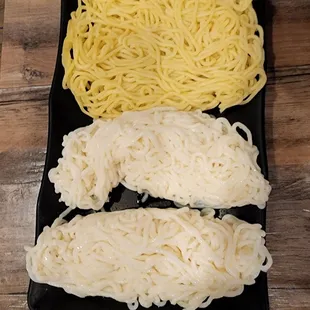 Ramen Noodles and Shiritaki Noodles