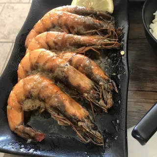 Miso Garlic Prawns...